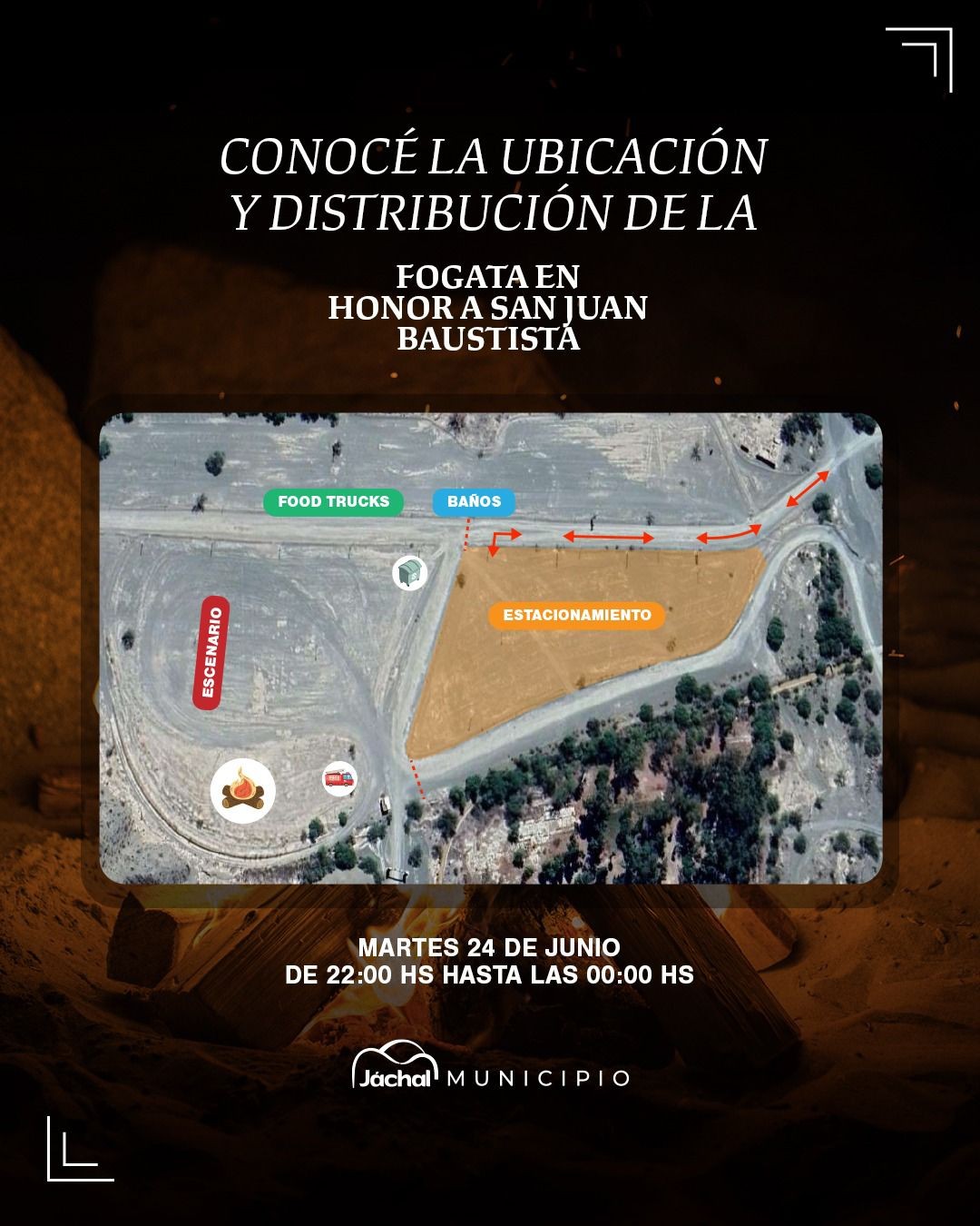 JÁCHAL: Fogata en Honor a San Juan Bautista