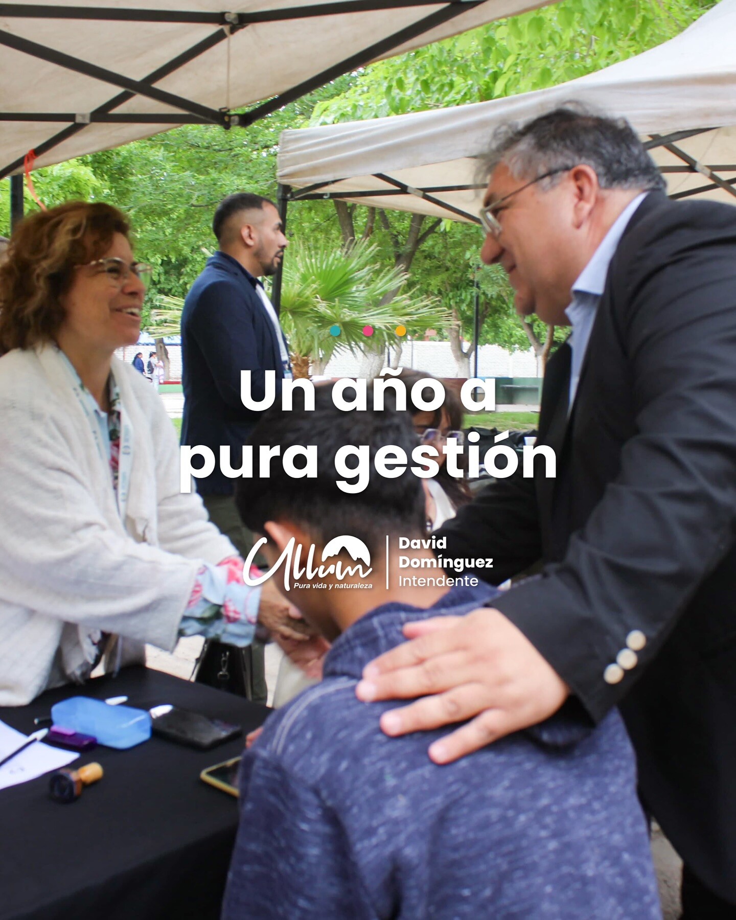 Al cumplir su primer año de gestion como intendente de Ullum,el intendente David Dominguez señalo que pese a las adversidades, seguimos adelante con los mismos valores que nos impulsan a superarnos.