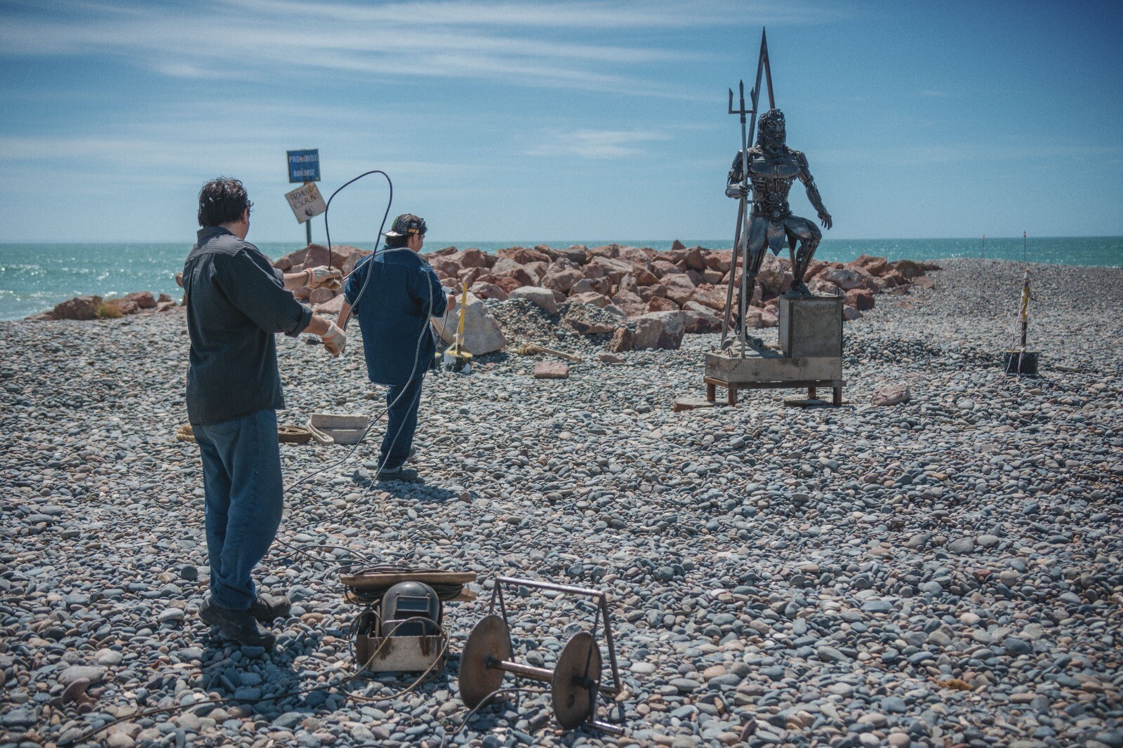 Una nueva escultura embellecerá la costa de Playa Unión.jpeg Una nueva escultura embellecerá la costa de Playa Unión
