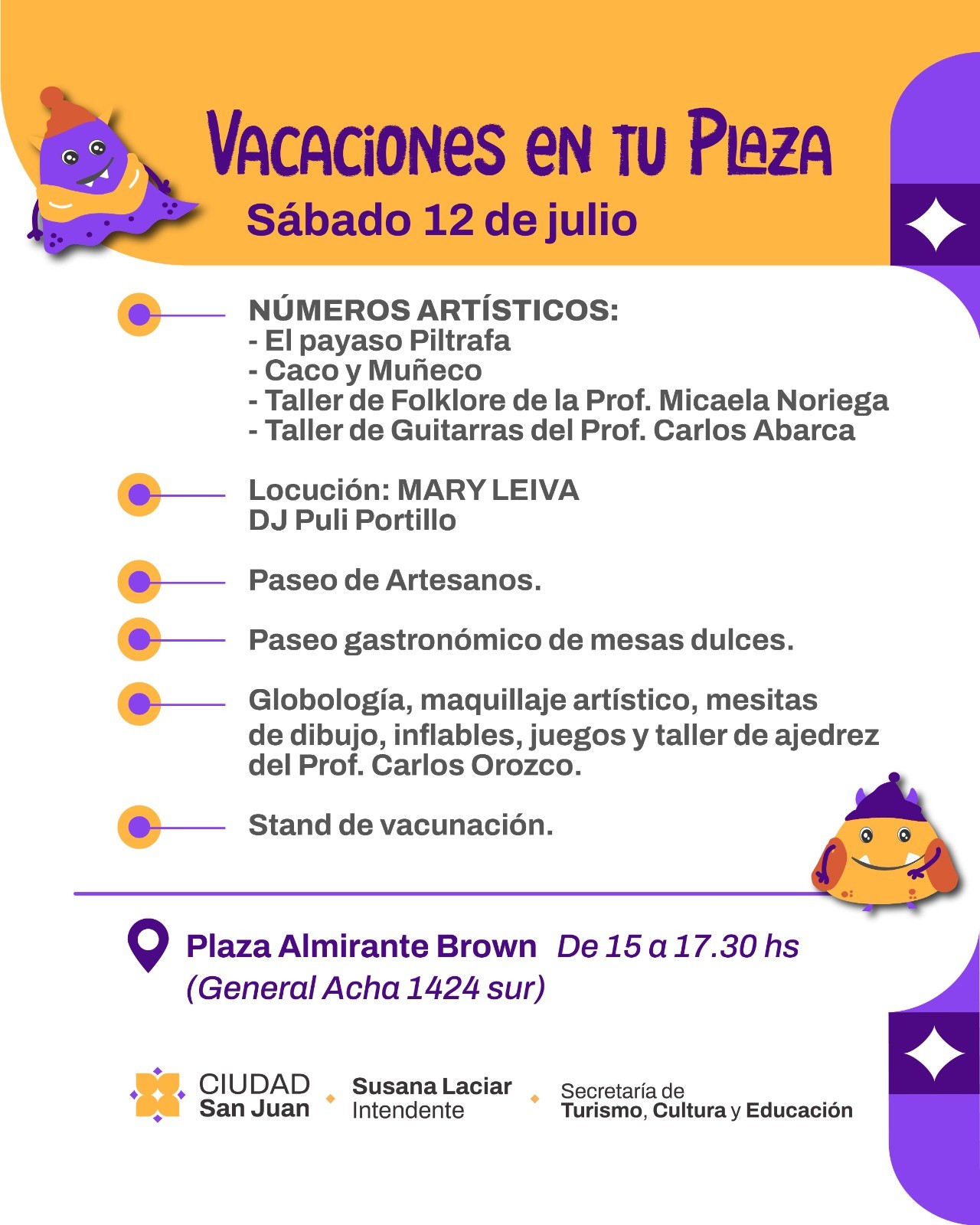 CIUDAD: Vacaciones en tu Plaza: llega la alegría a la Plaza Almirante Brown