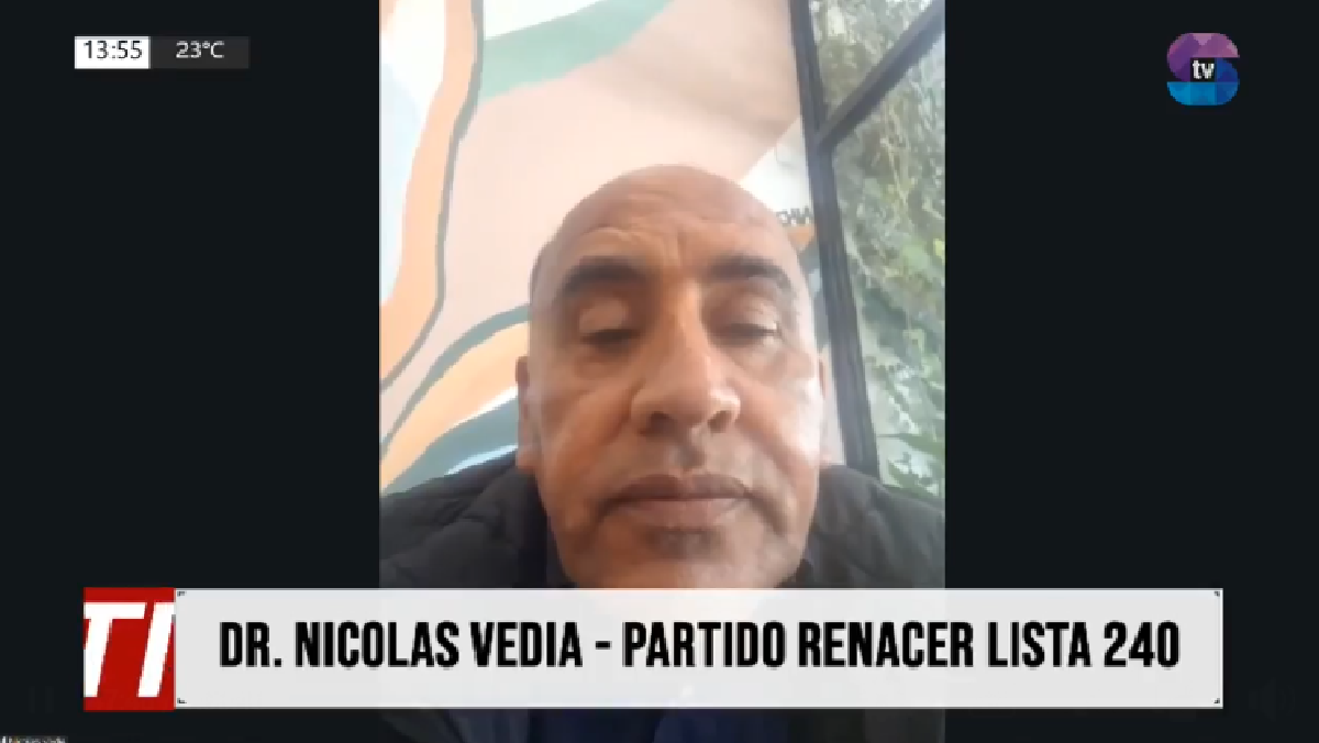 Vedia.png Nicolás Vedia, ex policía y abogado, se lanza como candidato a diputado nacional