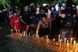 San Cristobal- Vigilia tras la Tragedia en la Escuela Mariano Moreno