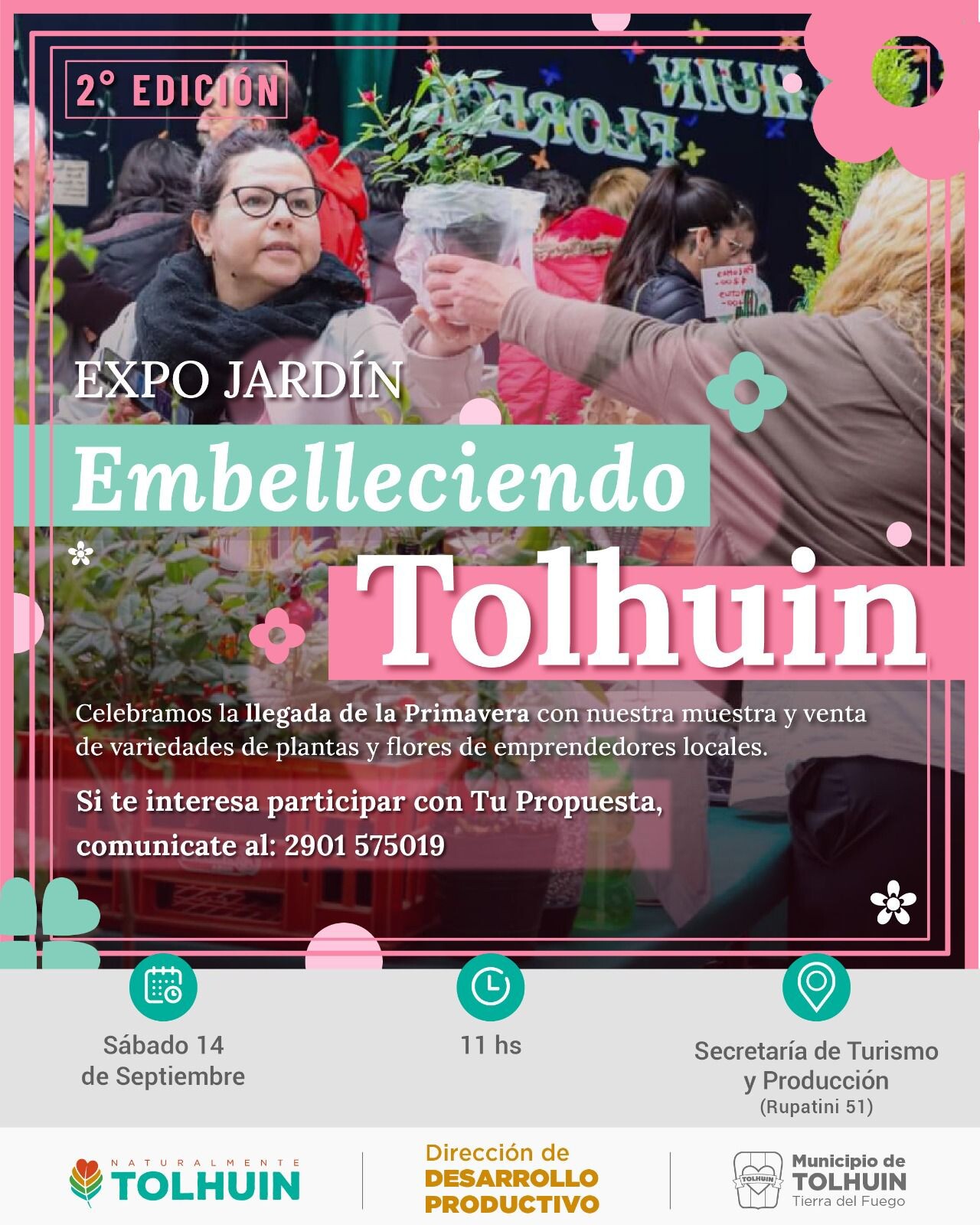 SE REALIZARÁ LA SEGUNDA EDICIÓN DE LA EXPO JARDÍN «EMBELLECIENDO TOLHUIN»