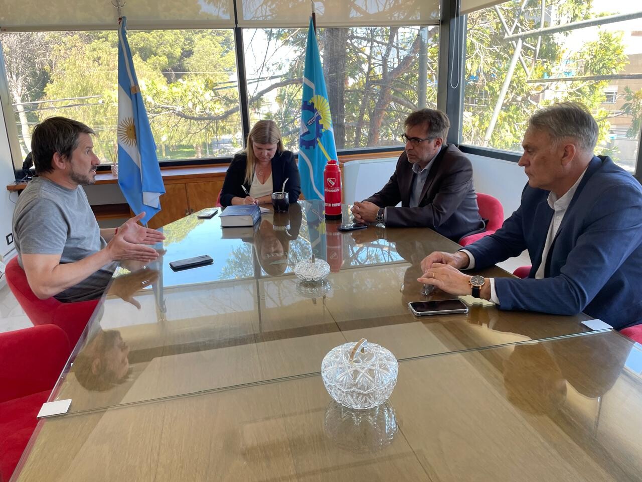Merino se reunió con ministros del Superior Tribunal de Justicia