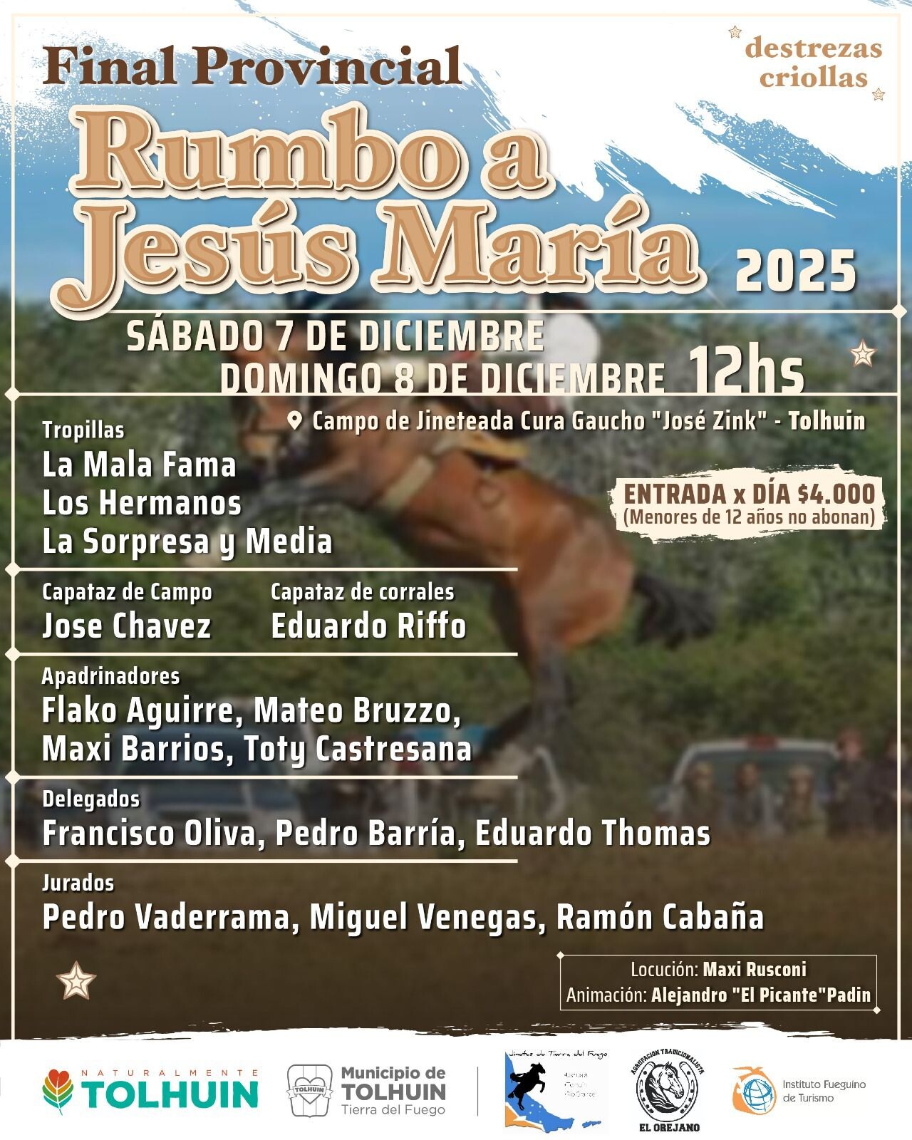 Tolhuin será sede de la final provincial “Rumbo a Jesús María 2025”