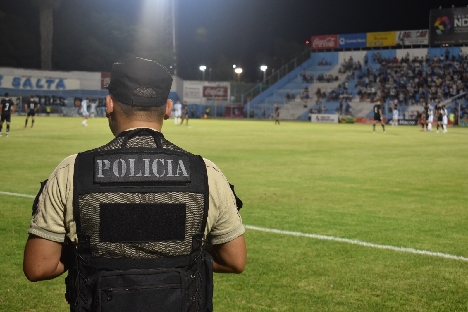 Operativo de seguridad por el encuentro futbolístico entre Gimnasia y Tiro y Club Atlético San Miguel