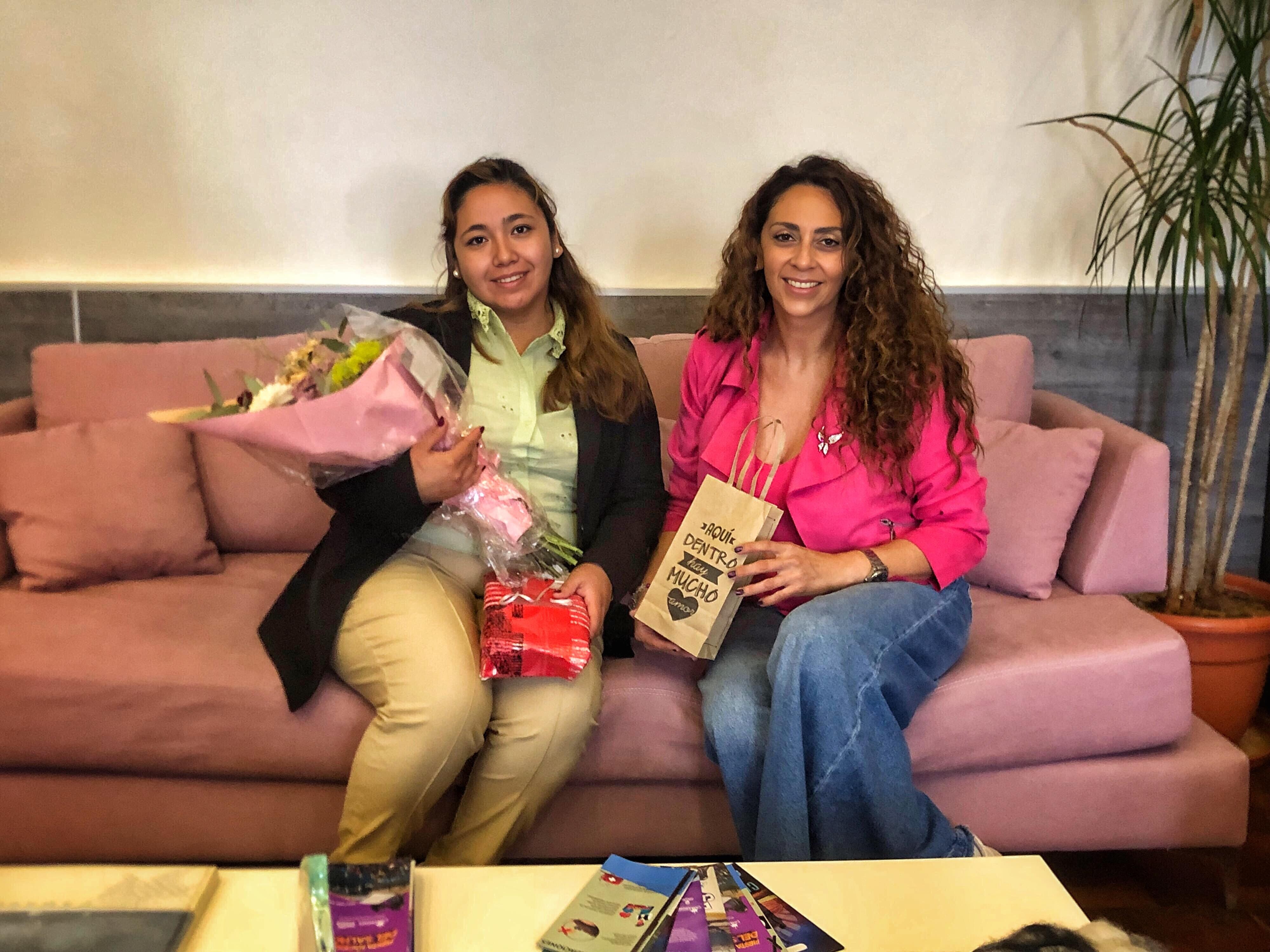 La intendenta Claudia Loyola recibió a la presidenta comunal de Aldea Epulef, Ayilef Vanesa