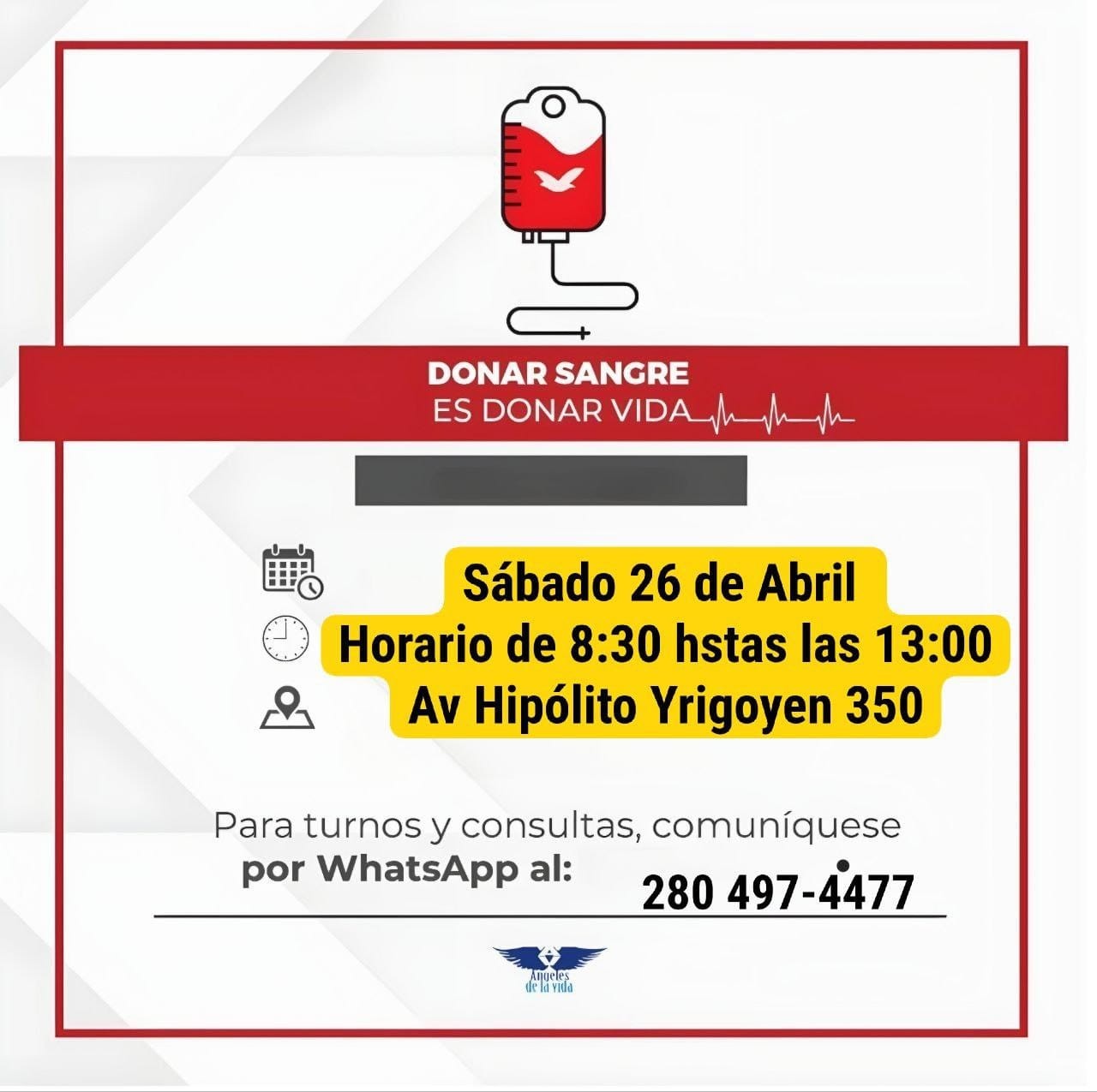 DONAR SANGRE ES DONAR VIDA