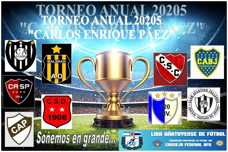 Vuelve el fútbol oficial, arranca el torneo anual “CARLOS ENRIQUE PÁEZ” de la Liga AñatuyenseATUYENSE DE FÚTBOL