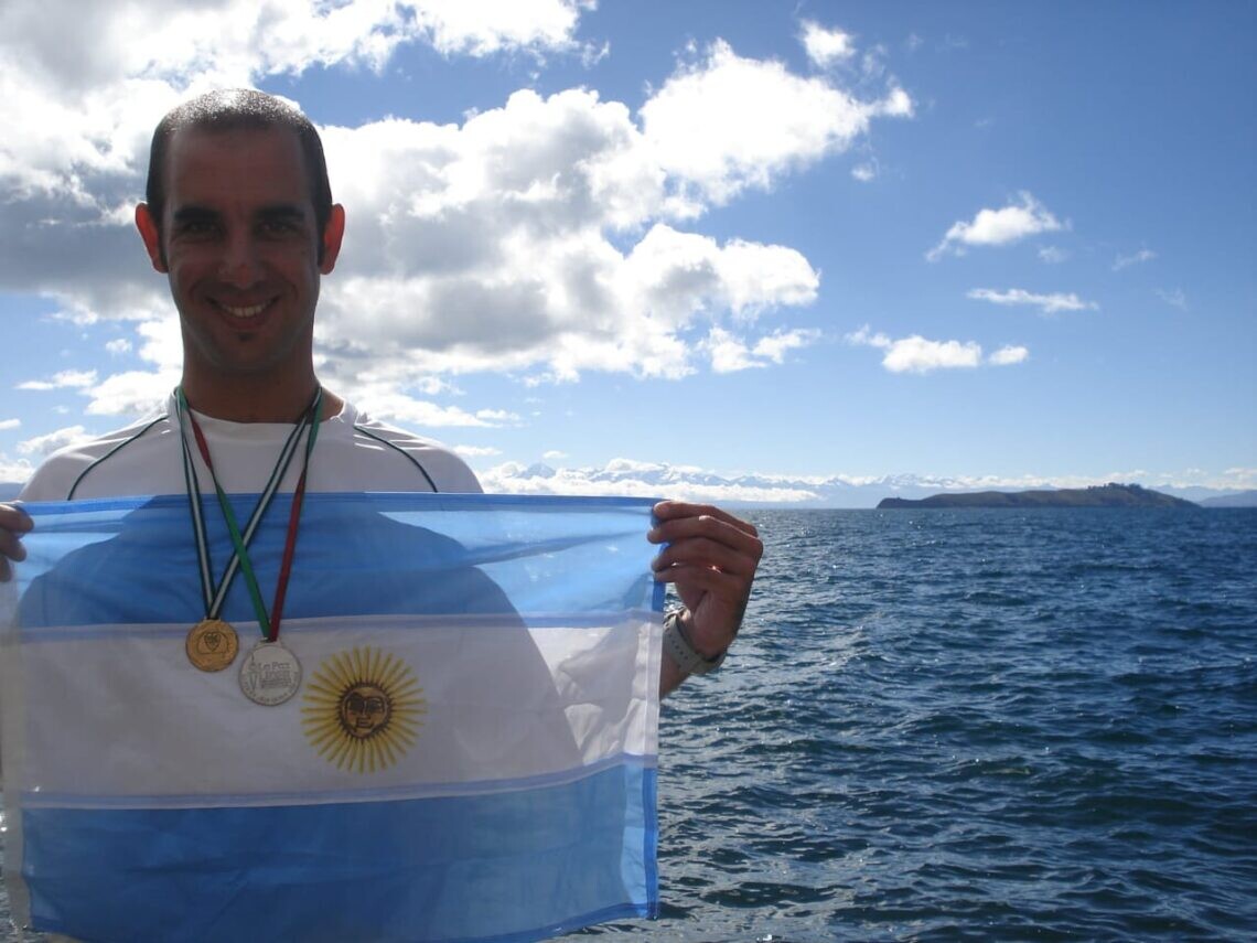 Marcelo Stancanelli logró un récord histórico al cruzar el Canal Beagle