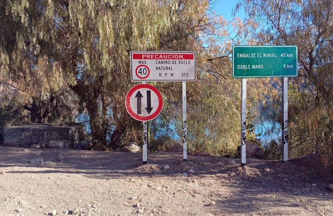 Cambios en el sentido de circulación de la ruta del Cañón del Atuel