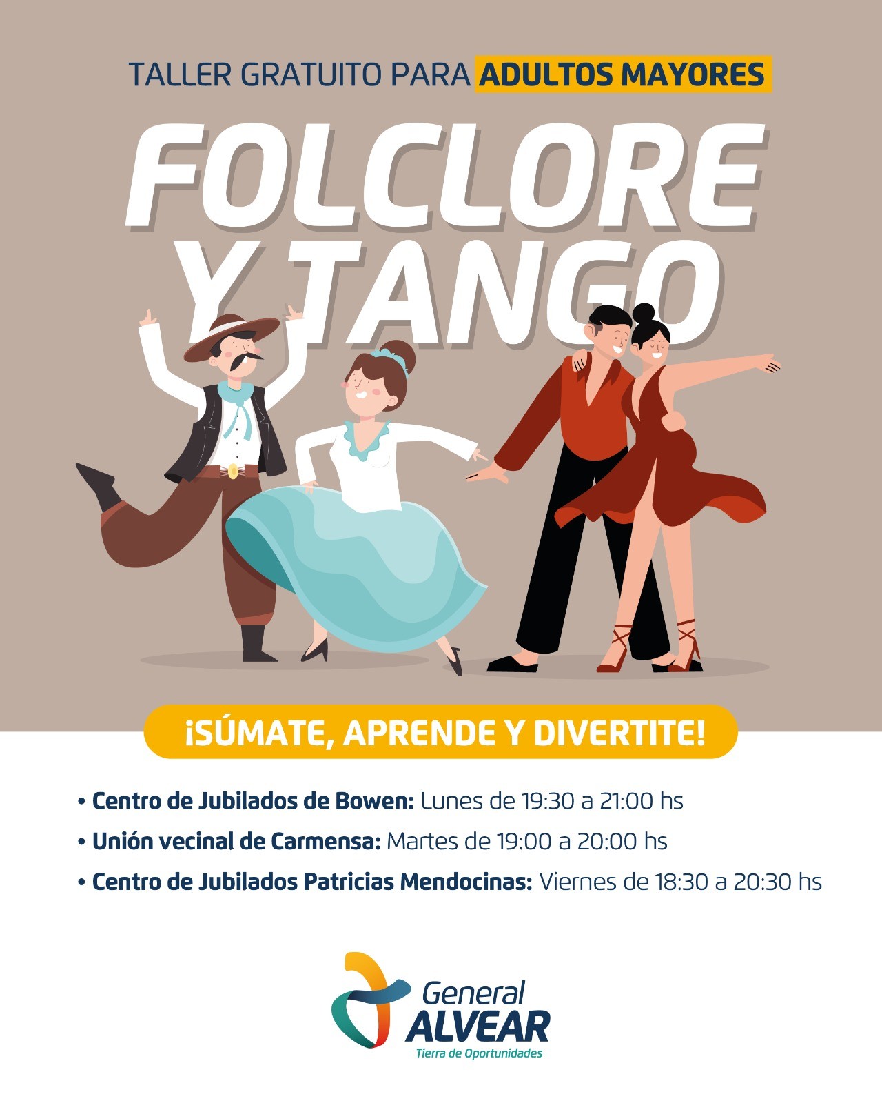 Folklore y Tango para Adultos Mayores