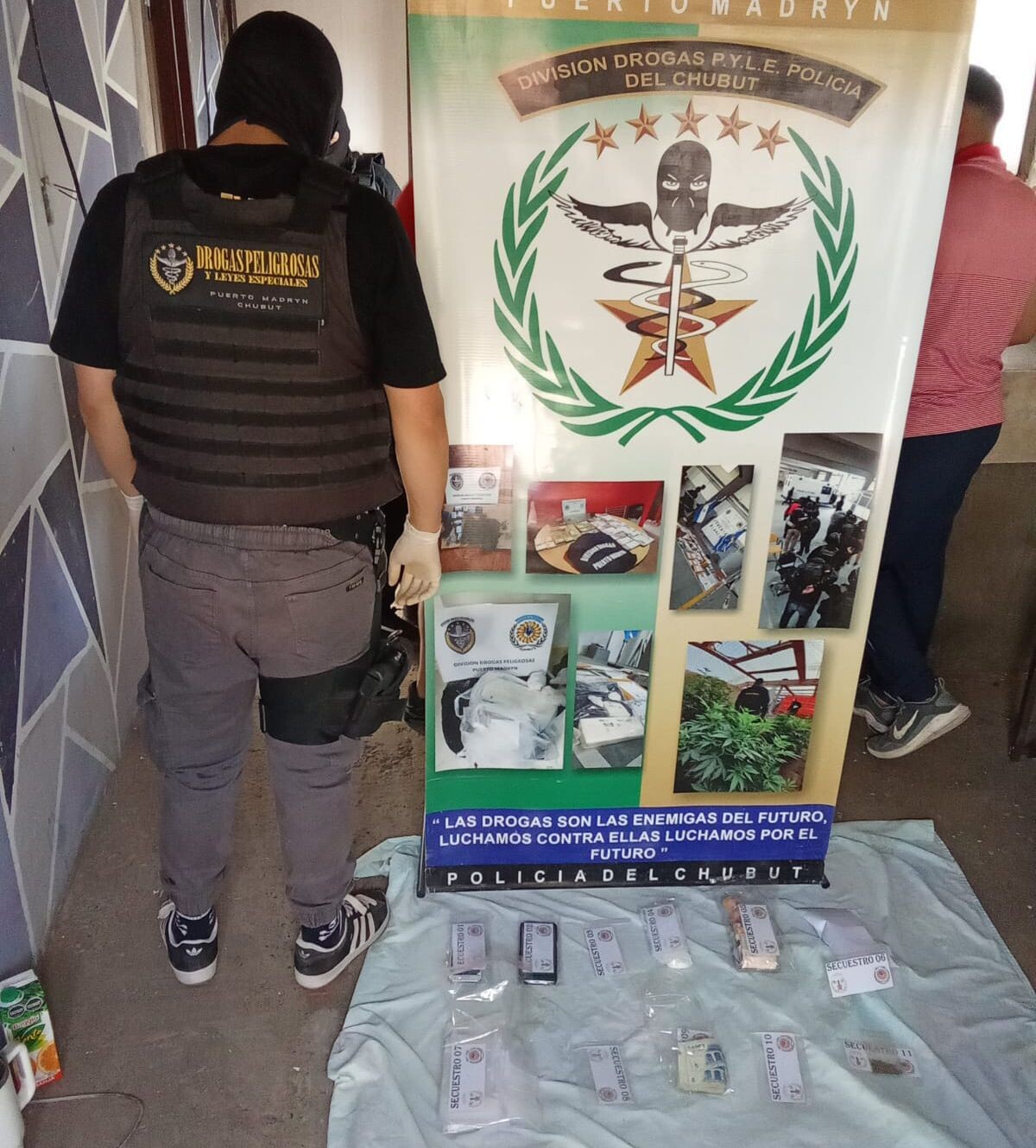 El Gobierno del Chubut dio un golpe clave al narcotráfico en la ciudad de Puerto Madryn