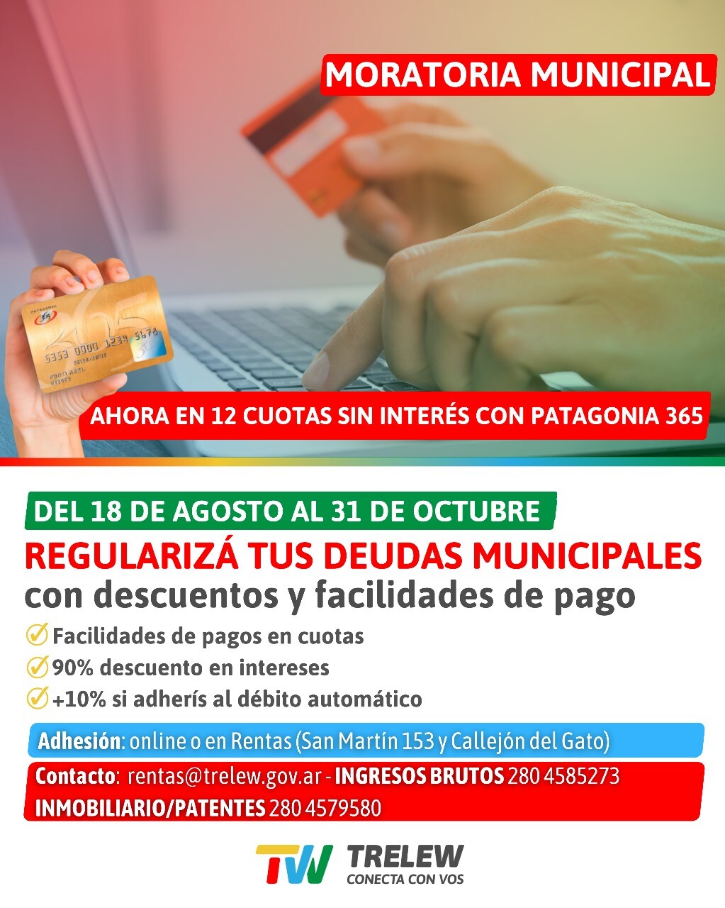 WhatsApp Image 2025-09-23 at 6.36.56 PM.jpeg Moratoria municipal: nuevo beneficio con Patagonia 365