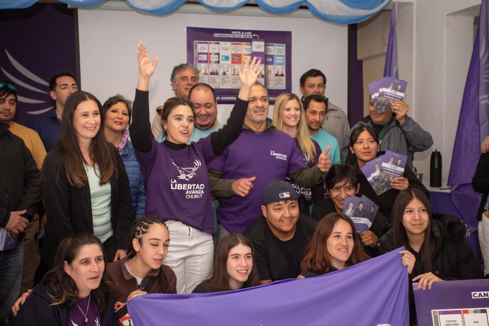 La Candidata de Milei en Chubut, Maira Frias, continua si recorrida por la Provincia