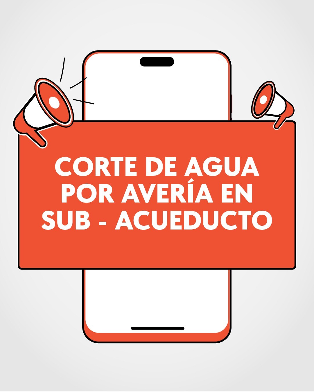 💧 SE EXTIENDE CORTE DE AGUA EN CINCO BARRIOS DE ZONA NORTE POR AVERÍA EN UN SUB-ACUEDUCTO