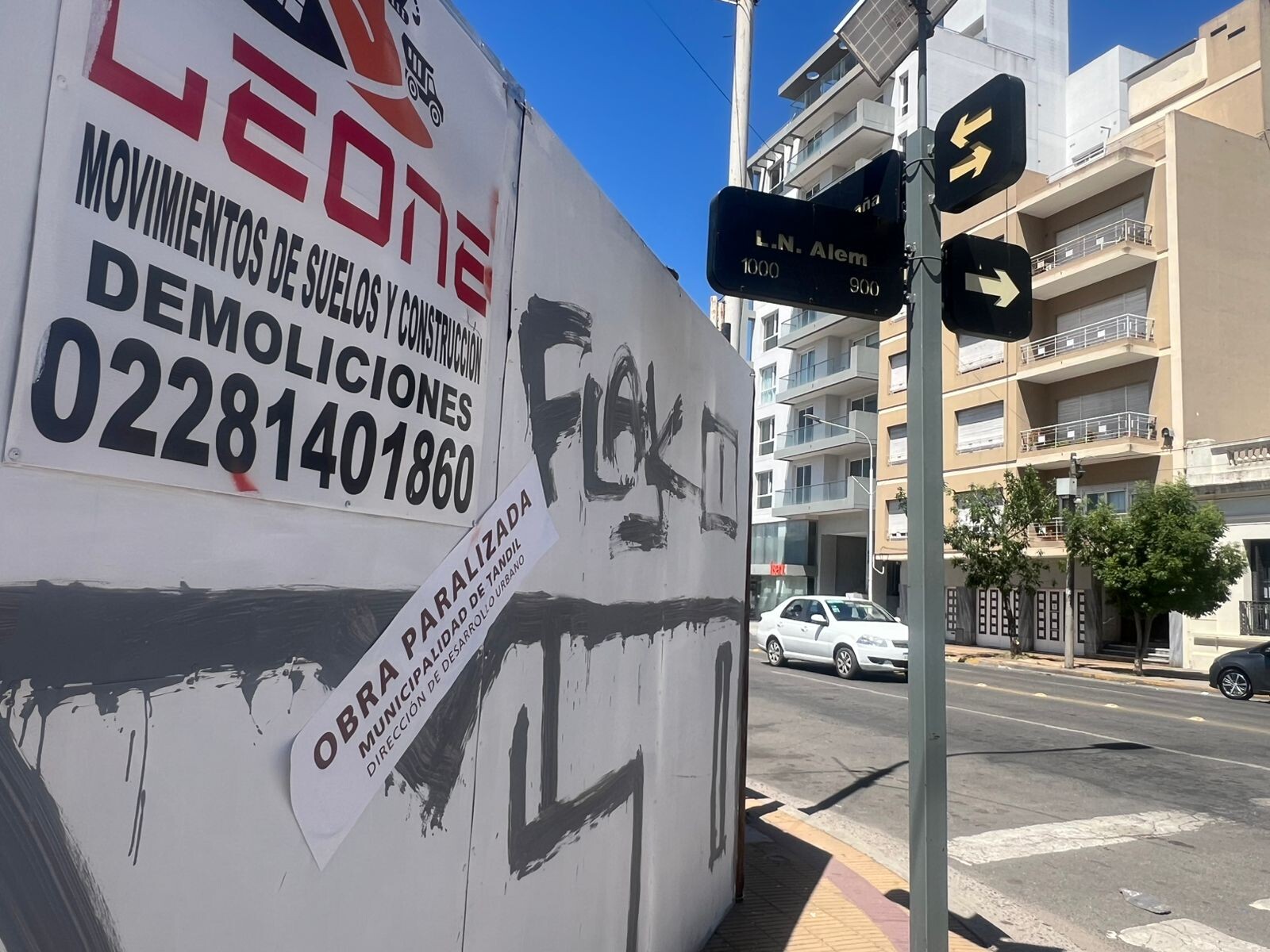 El Municipio actuó ante una intervención indebida sobre una fachada patrimonial
