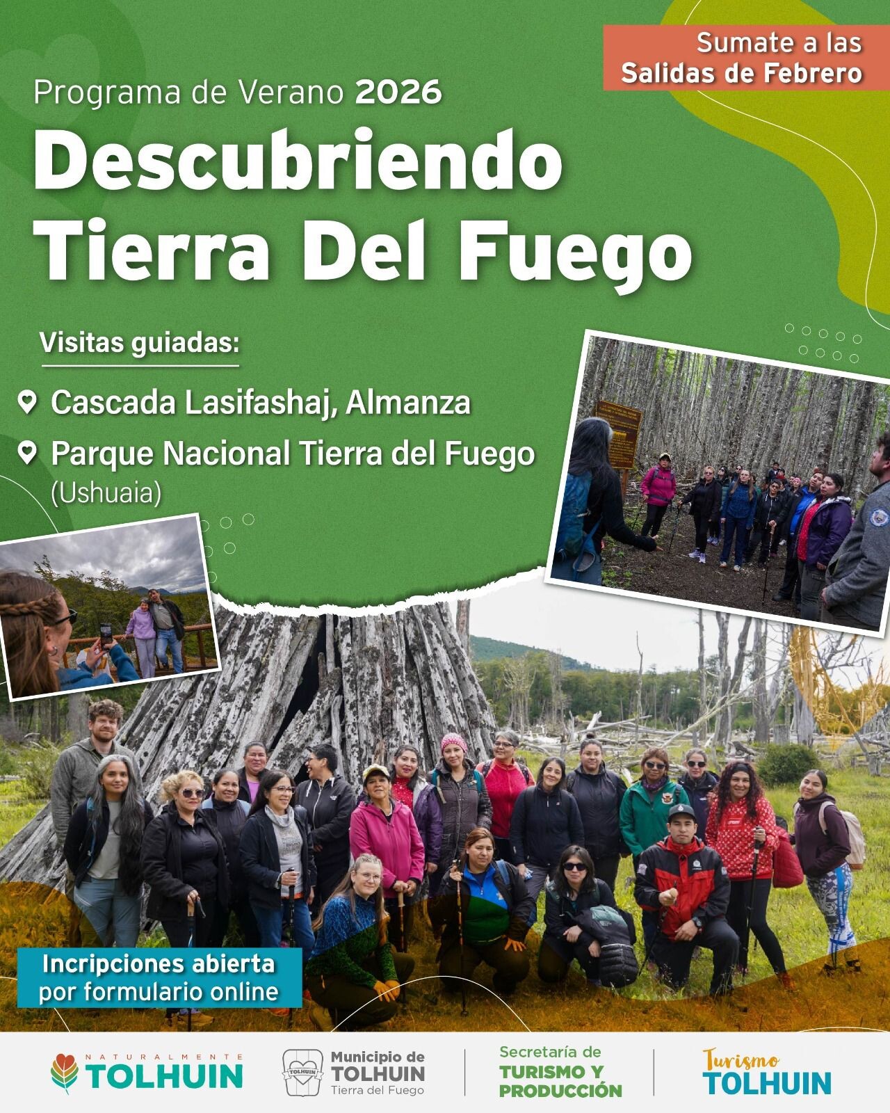 El programa “Descubriendo Tierra del Fuego” continúa en febrero con nuevas salidas recreativas y turísticas