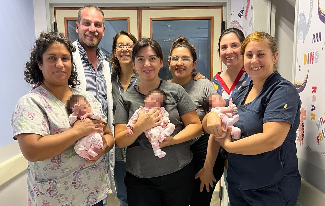 Alta médica para las trigemelas prematuras en Trelew: emotivo logro del Hospital María Humphreys