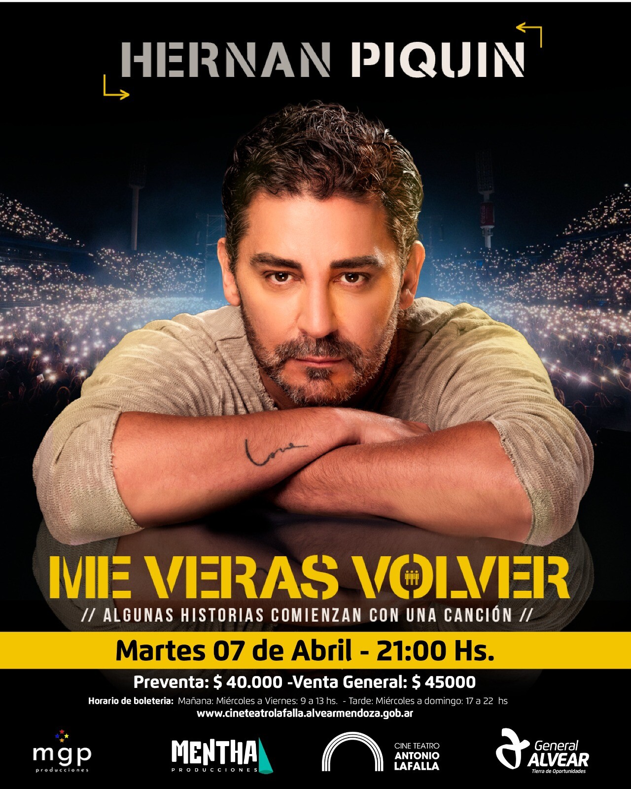 LOCALES/Hernán Piquín en Alvear
