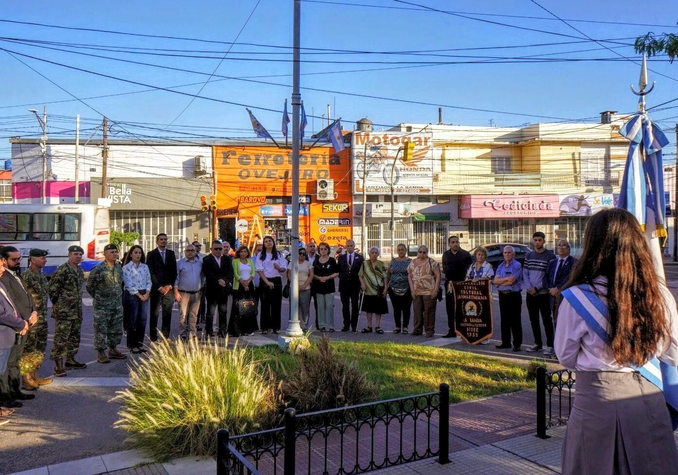 La Banda conmemoró el 248° aniversario del natalicio del Gral. José de San Martín con un emotivo acto