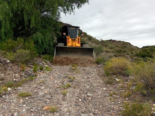 San Rafael: Operativo de recuperación y apertura de caminos rurales