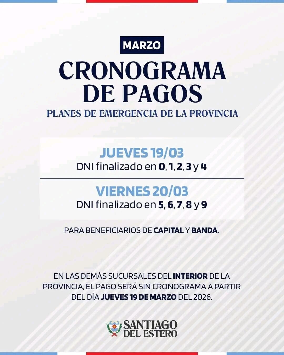 WhatsApp Image 2026-03-18 at 13.17.35.jpeg ESTE JUEVES COMIENZA EL PAGO A LOS BENEFICIARIOS DE PLANES DE EMERGENCIA DE LA PROVINCIA