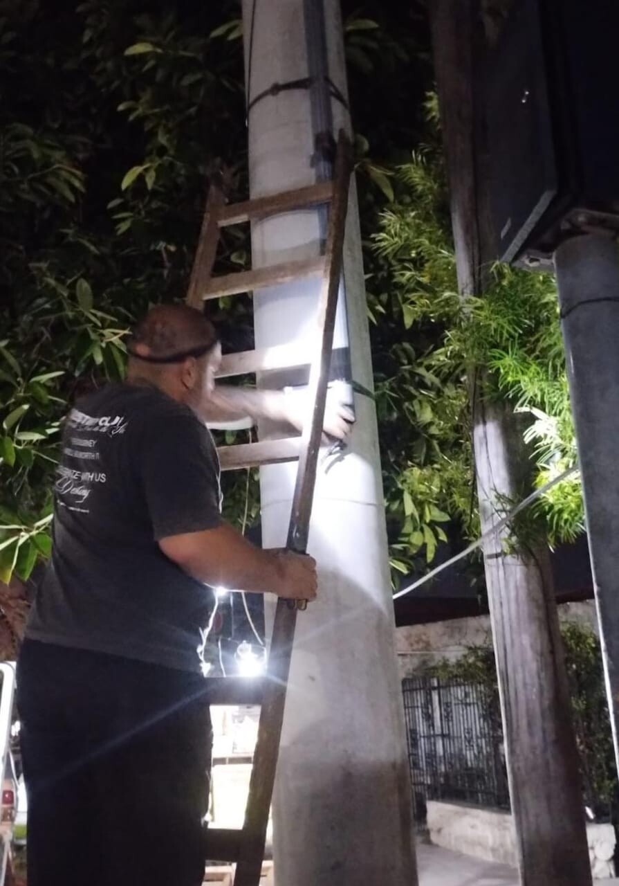 El municipio repudia el robo de cables subterráneos de iluminación en el ingreso a la ciudad
