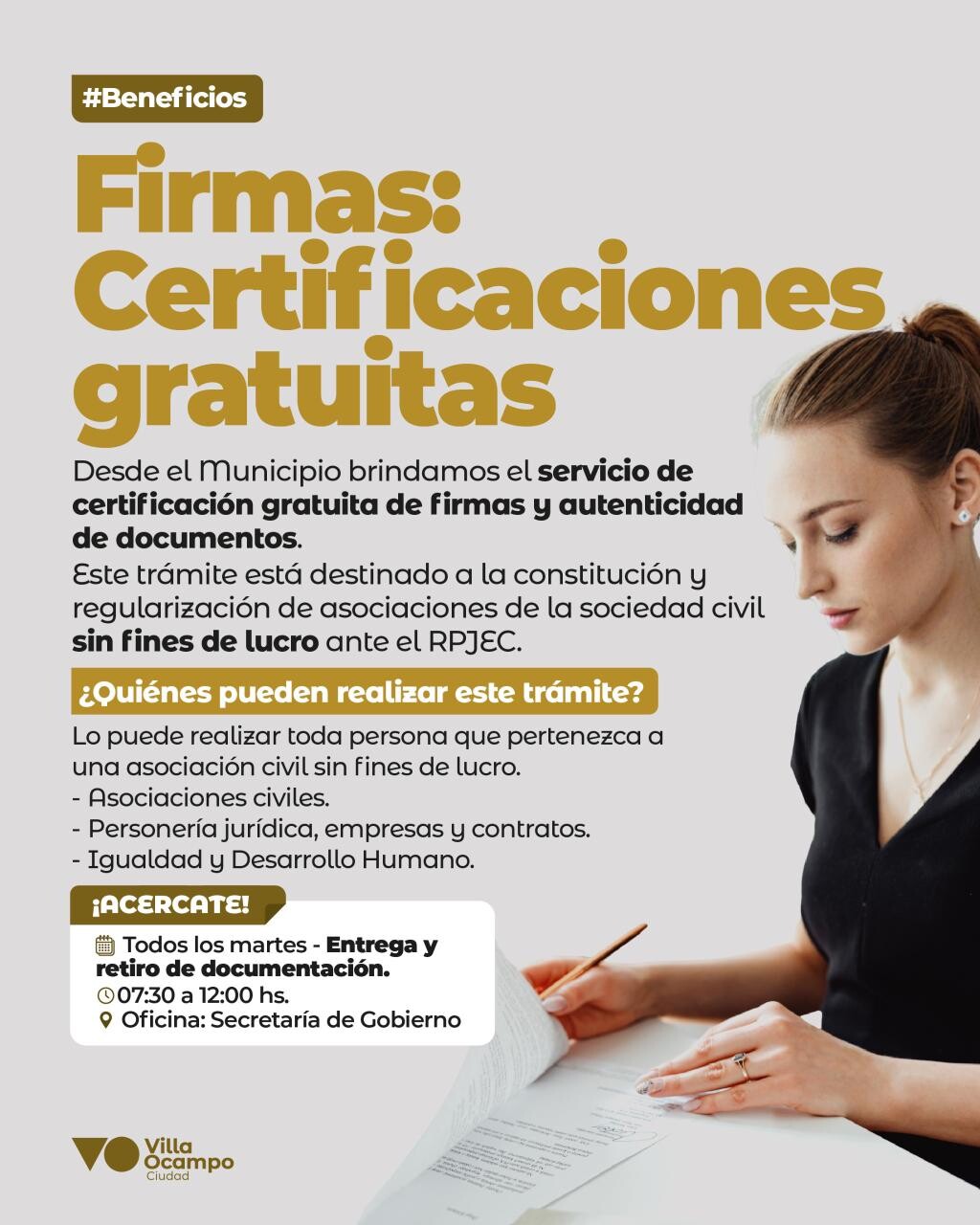 WhatsApp Image 2026-03-27 at 12.11.57.jpeg Desde El Municipio Ocampense Se Brinda El Servicio Gratuito de Certificación de Firmas y Documentos