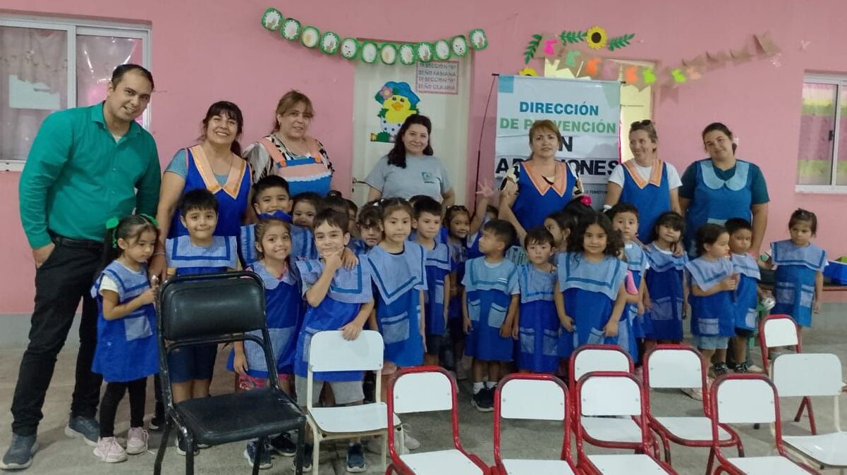 El jardín N° 3 “Pimpollito” recibió al programa “Jugando también me cuido”