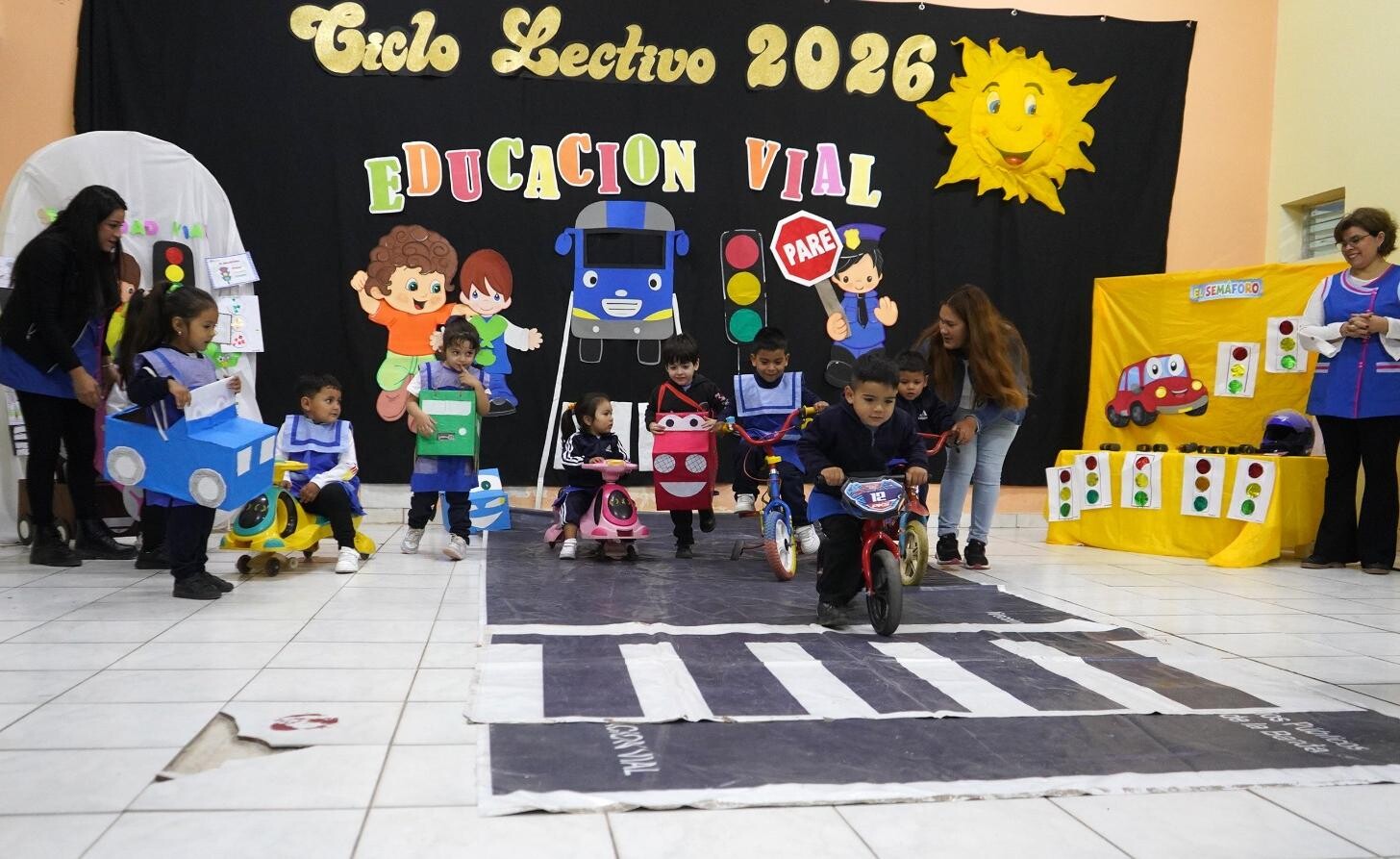 El municipio impulsó el inicio del proyecto de educación vial en el Jardín N°10