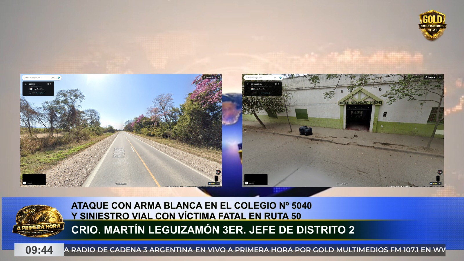 HECHO VIOLENTO ENTRE MENORES, UN FALLECIDO EN RUTA 50 Y LLAMADO A LA RESPONSABILIDAD VIAL