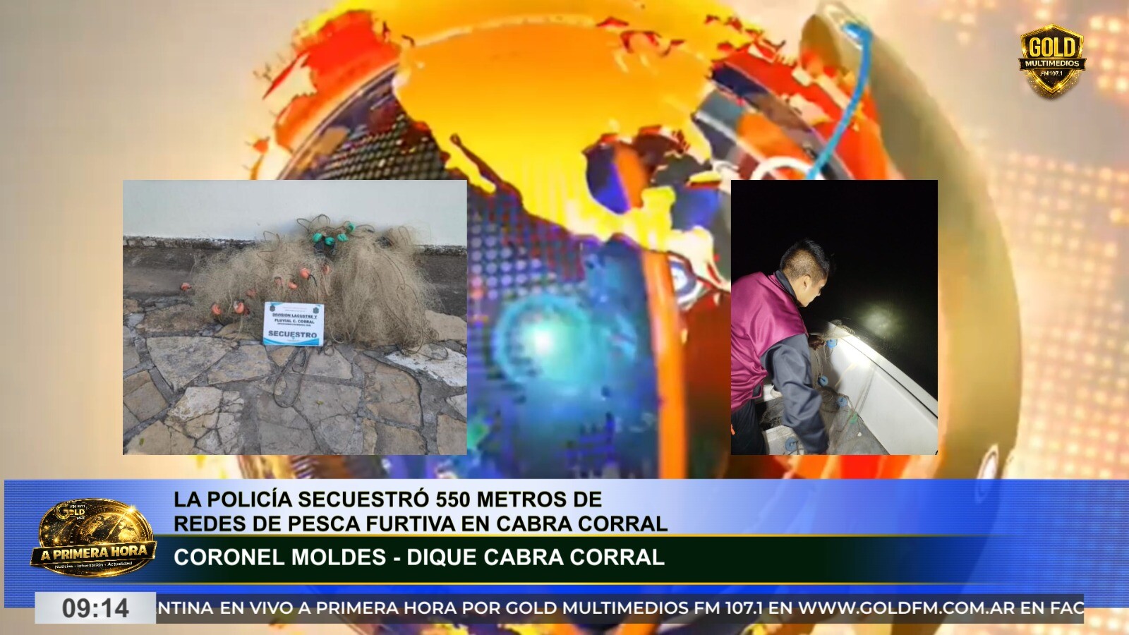 SECUESTRAN REDES ILEGALES Y MÁS DE 100 PEJERREYES EN EL DIQUE CABRA CORRAL