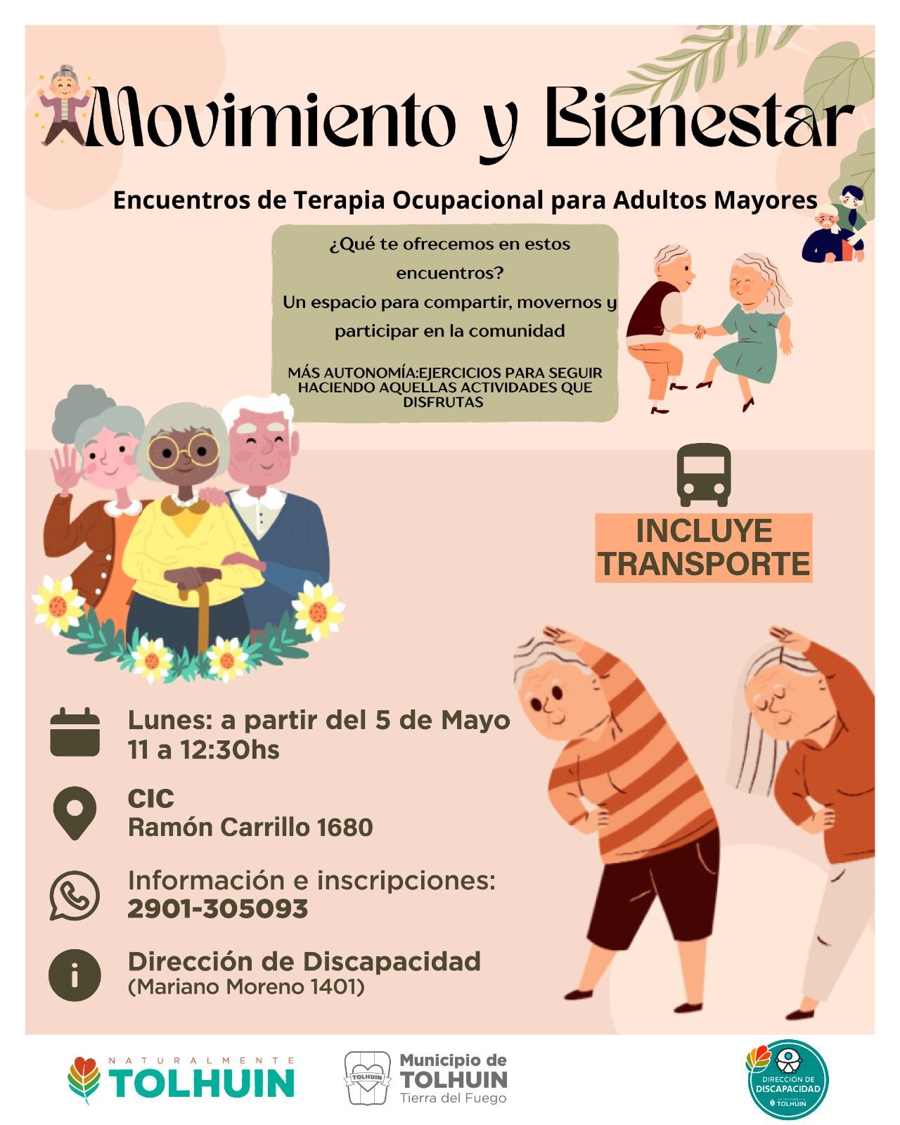 El Municipio de Tolhuin abre la inscripción a sus actividades inclusivas anuales