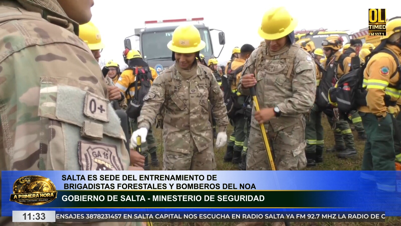 SALTA ES SEDE DE UN IMPORTANTE ENTRENAMIENTO DE BRIGADISTAS Y BOMBEROS DEL NOA