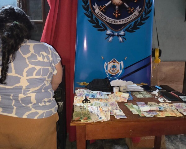 Una mujer detenida al secuestrar cocaína en un barrio de la ciudad de Corrientes