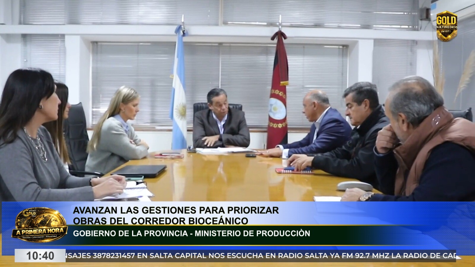 AVANZAN LAS GESTIONES PARA PRIORIZAR OBRAS DEL CORREDOR BIOCEÁNICO