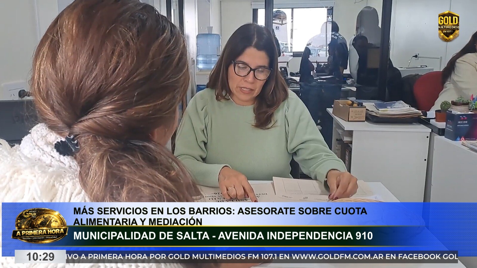 MÁS SERVICIOS EN LOS BARRIOS: ASESORAMIENTO GRATUITO SOBRE CUOTA ALIMENTARIA Y MEDIACIÓN