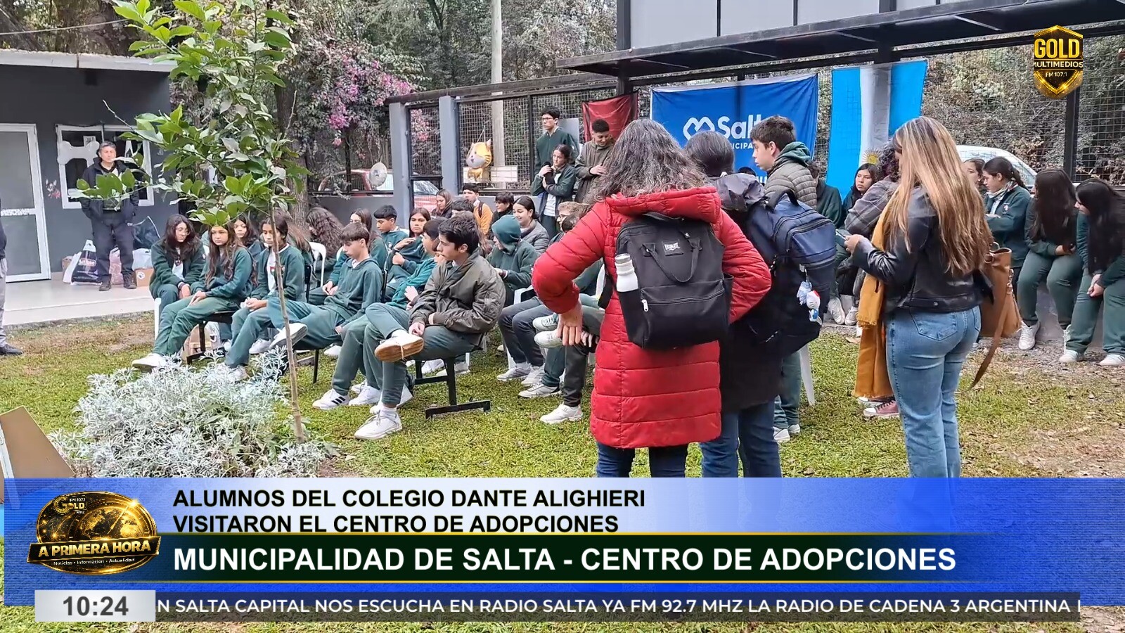 ALUMNOS DEL COLEGIO DANTE ALIGHIERI VISITARON EL CENTRO DE ADOPCIONES