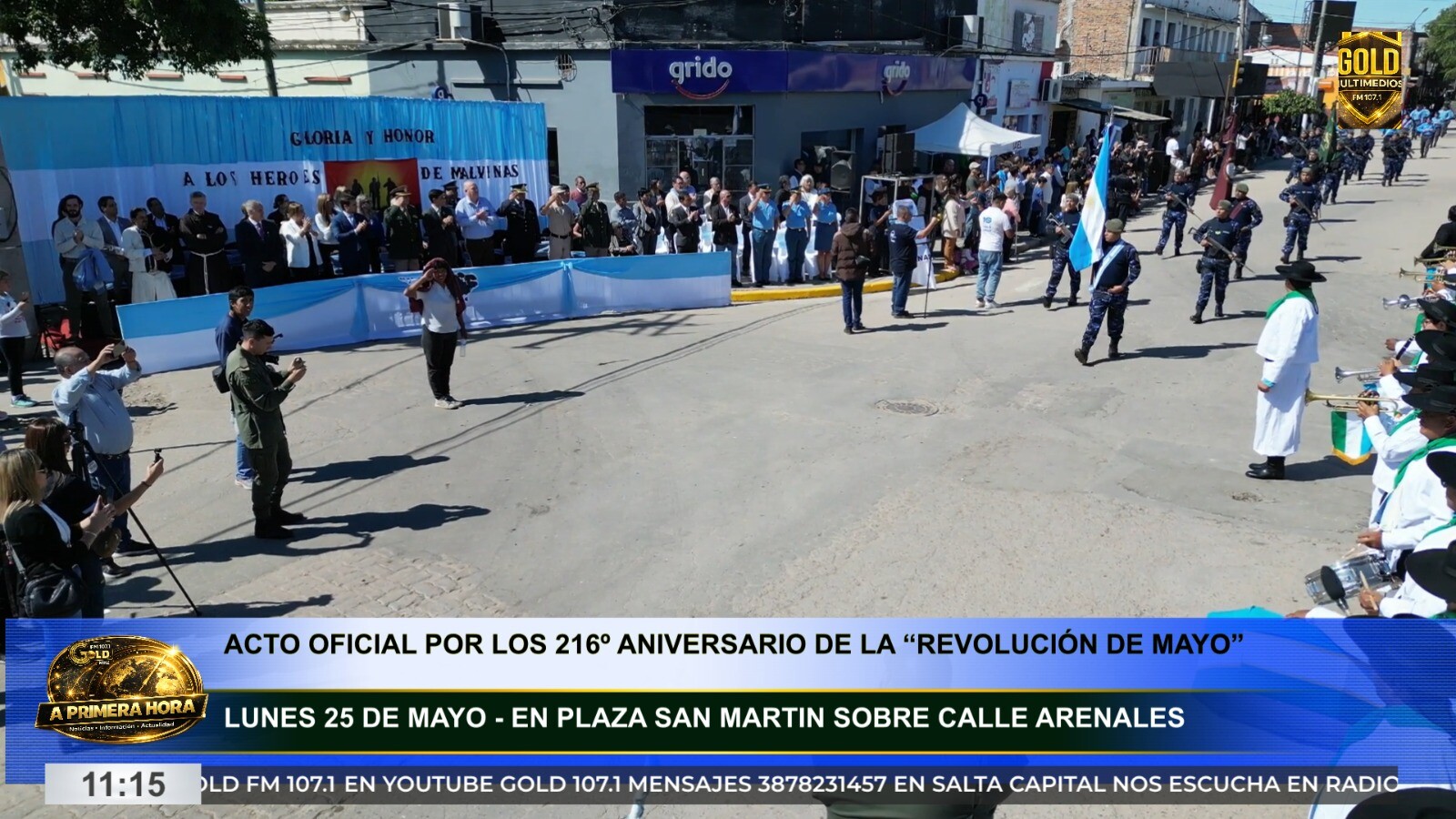 ORÁN SE PREPARA PARA VIVIR EL ACTO OFICIAL POR EL 25 DE MAYO