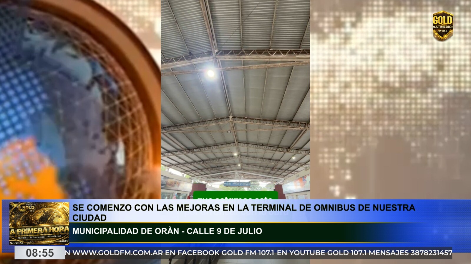 AVANZAN LAS OBRAS DE RECUPERACIÓN Y PUESTA EN VALOR EN LA TERMINAL DE ÓMNIBUS DE ORÁN
