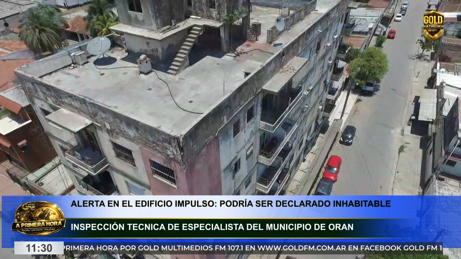 ALERTA EN ORÁN: EL HISTÓRICO EDIFICIO IMPULSO PODRÍA SER DECLARADO INHABITABLE