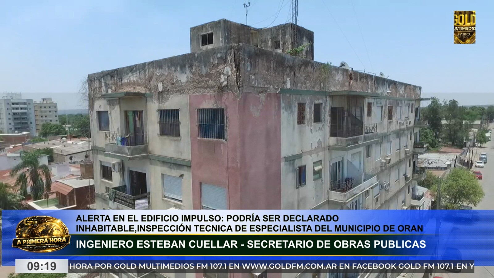 ALERTA EN EL EDIFICIO IMPULSO: PODRÍA SER DECLARADO INHABITABLE