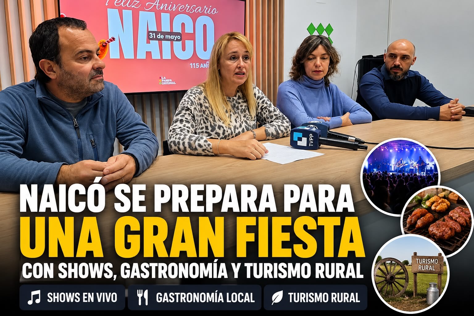 NAICÓ SE PREPARA PARA UNA GRAN FIESTA CON SHOWS, GASTRONOMÍA Y TURISMO RURAL