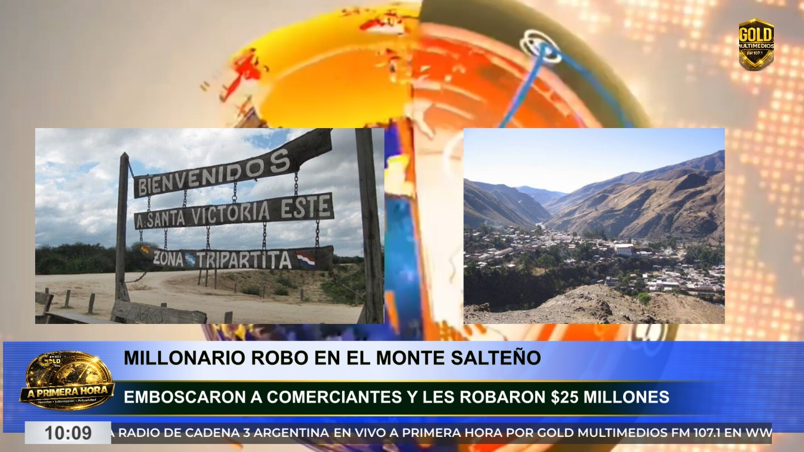 INVESTIGAN MILLONARIO ROBO ARMADO EN EL MONTE SALTEÑO: SE LLEVARON $25 MILLONES Y CHEQUES