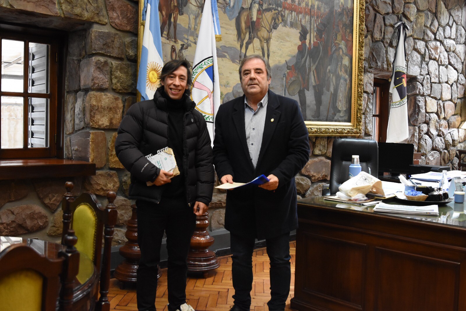 El vicegobernador Alberto Bernis recibió al presidente del Ente Autárquico de la Fiesta Nacional de los Estudiantes y analizaron acciones para acompañar a las juventudes
