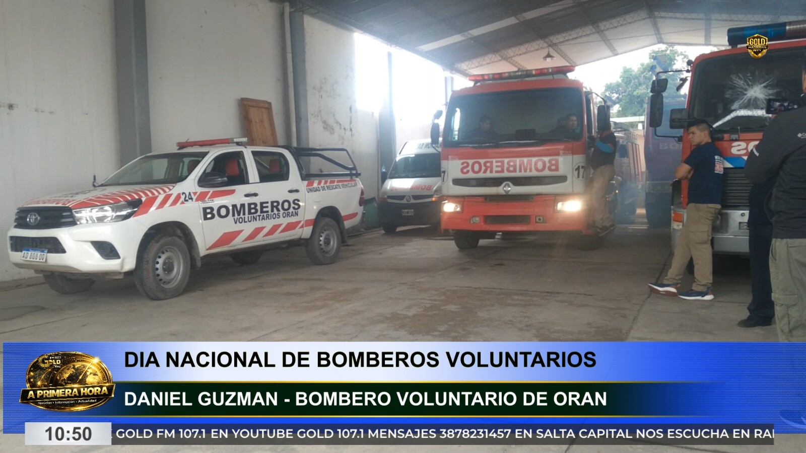 DÍA DEL BOMBERO VOLUNTARIO: ORÁN RECONOCIÓ LA VOCACIÓN Y EL COMPROMISO DE SUS SERVIDORES PÚBLICOS