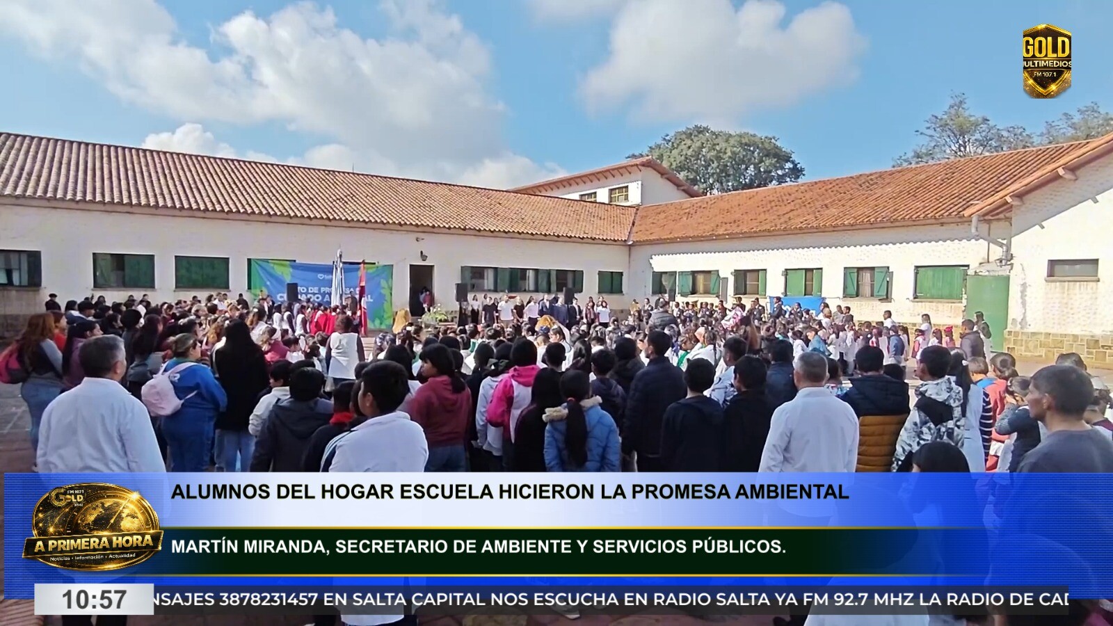 CIENTOS DE ESTUDIANTES REALIZARON LA PROMESA DE CUIDADO AMBIENTAL EN SALTA
