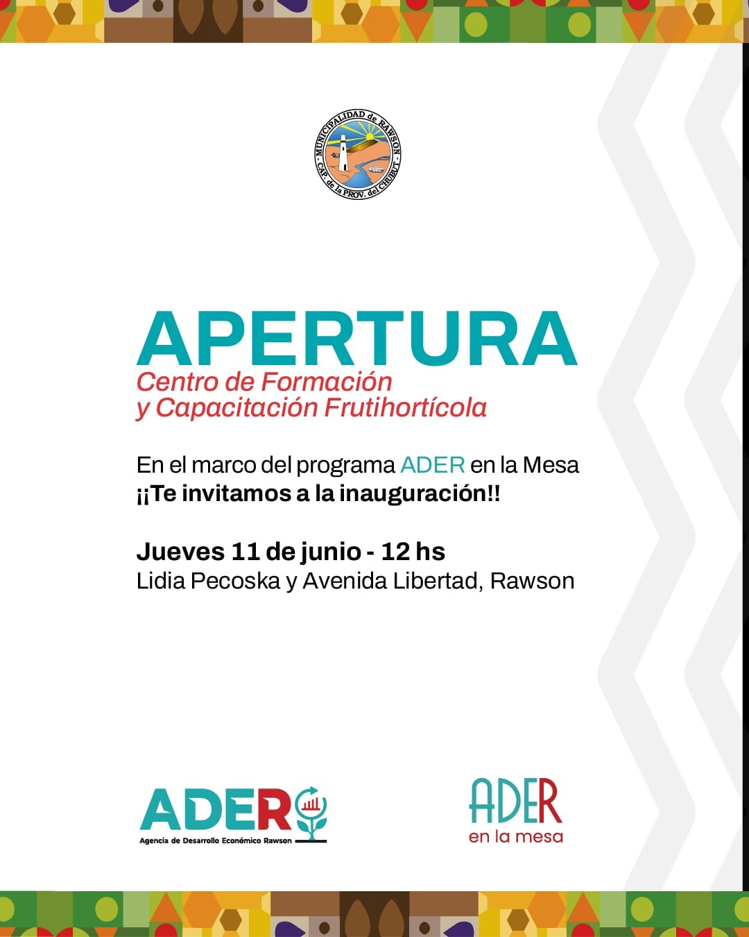 Rawson inaugurará un Centro de Formación Frutihortícola para impulsar la producción local