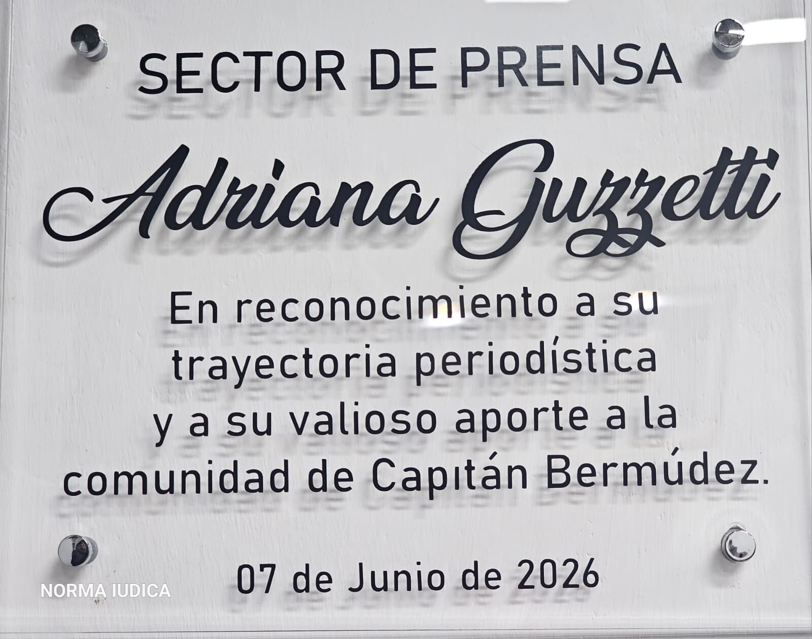 El Concejo homenajeó a la recordada Adriana Guzzetti